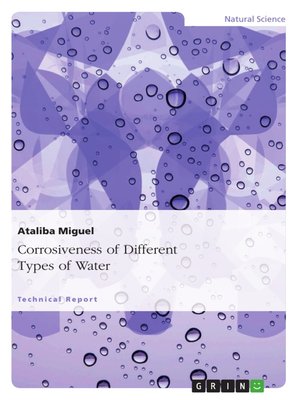 cover image of Corrosiveness of Different Types of Water